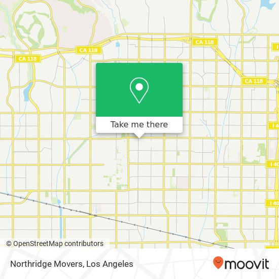 Northridge Movers map