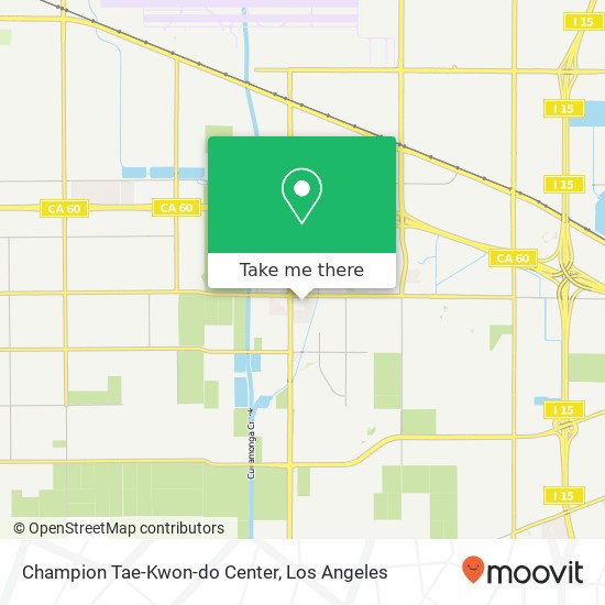 Mapa de Champion Tae-Kwon-do Center