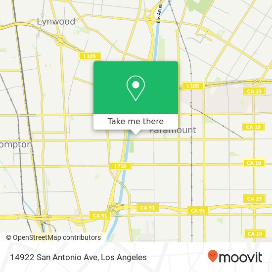 Mapa de 14922 San Antonio Ave