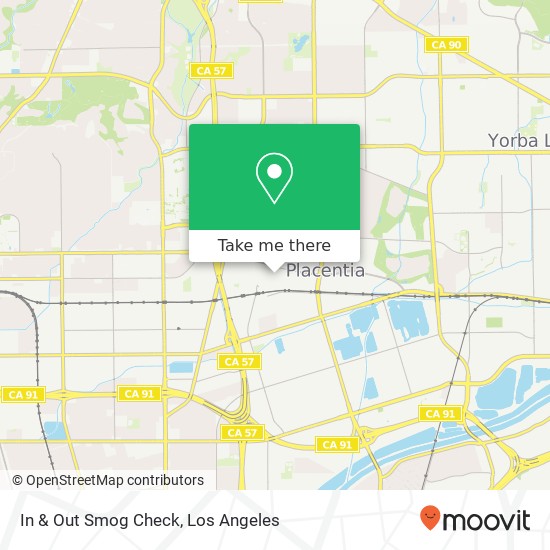 In & Out Smog Check map