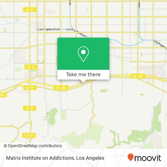 Mapa de Matrix Institute on Addictions