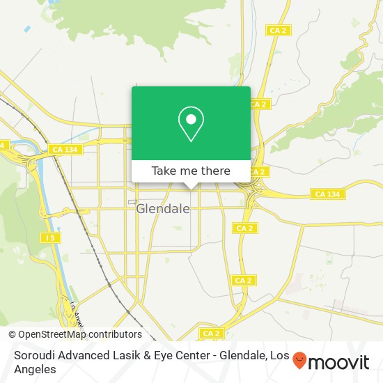 Mapa de Soroudi Advanced Lasik & Eye Center - Glendale