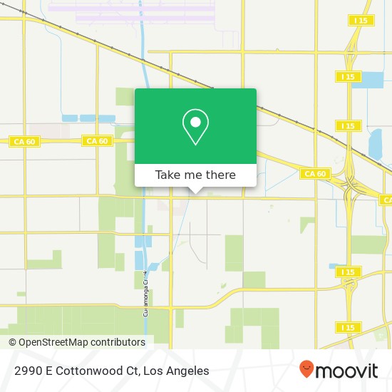 Mapa de 2990 E Cottonwood Ct