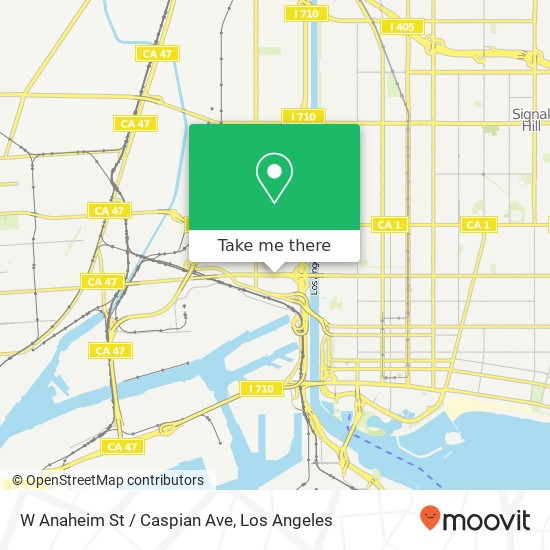 Mapa de W Anaheim St / Caspian Ave
