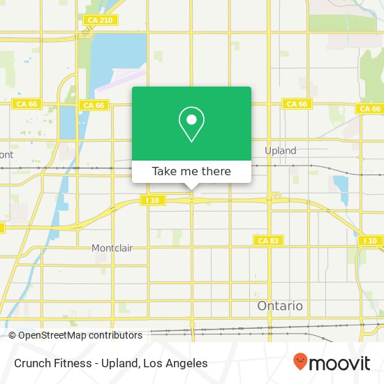 Crunch Fitness - Upland map