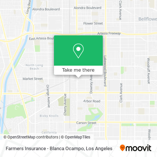 Mapa de Farmers Insurance - Blanca Ocampo