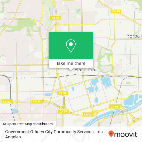 Government Offices City Community Services map