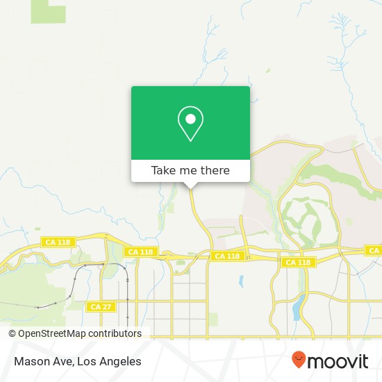 Mapa de Mason Ave
