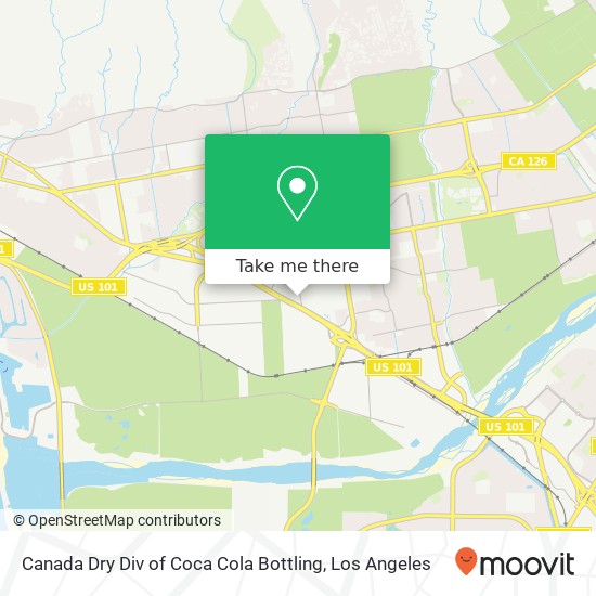 Canada Dry Div of Coca Cola Bottling map
