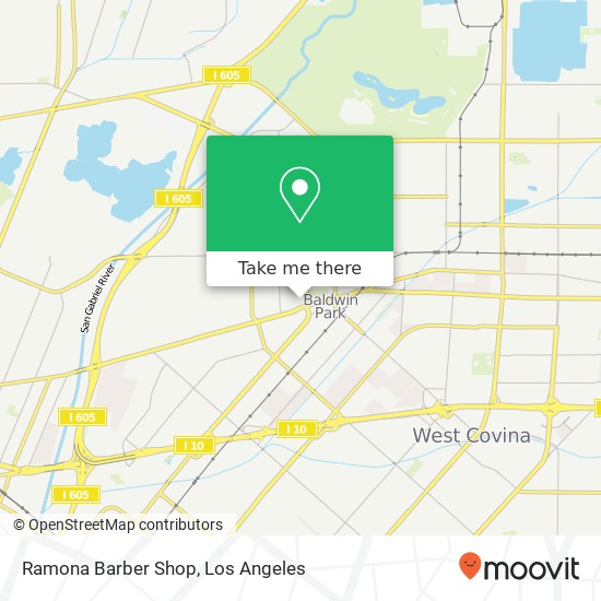 Ramona Barber Shop map