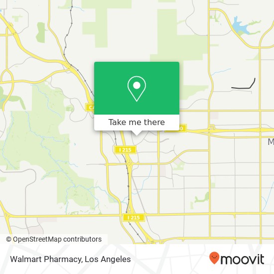 Mapa de Walmart Pharmacy