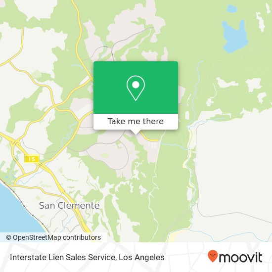 Mapa de Interstate Lien Sales Service