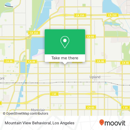 Mountain View Behavioral map