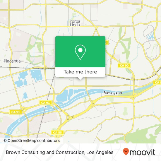 Brown Consulting and Construction map