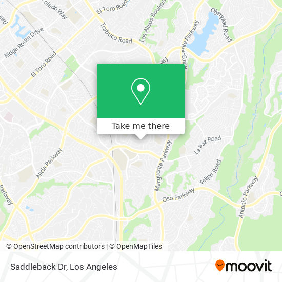 Saddleback Dr map