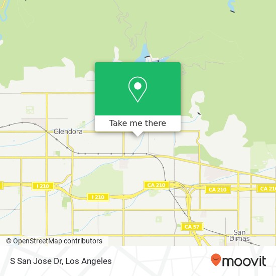 S San Jose Dr map