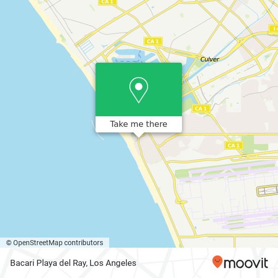 Bacari Playa del Ray map