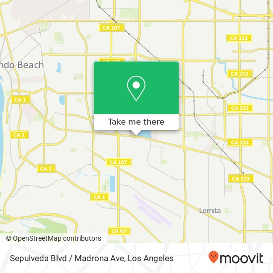 Sepulveda Blvd / Madrona Ave map