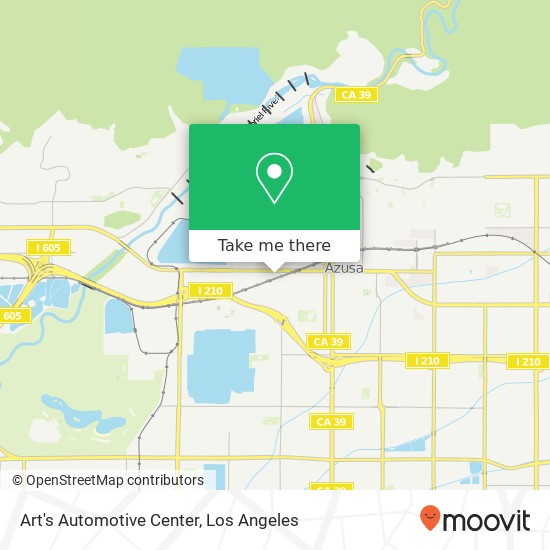 Mapa de Art's Automotive Center