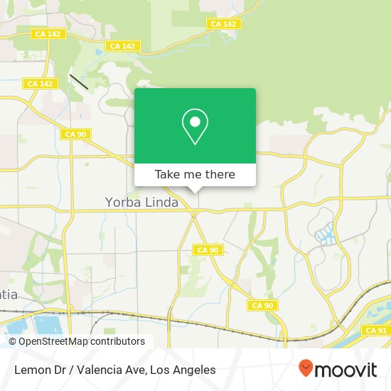 Mapa de Lemon Dr / Valencia Ave