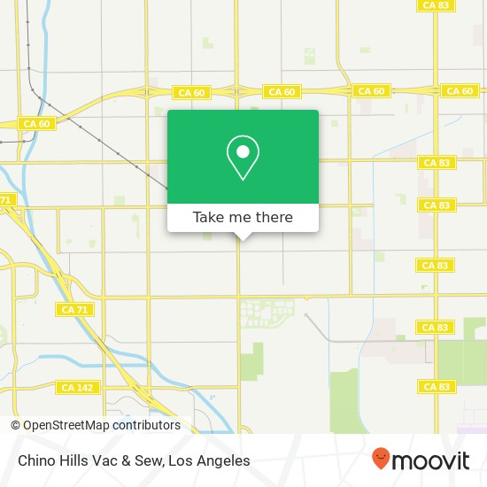 Mapa de Chino Hills Vac & Sew