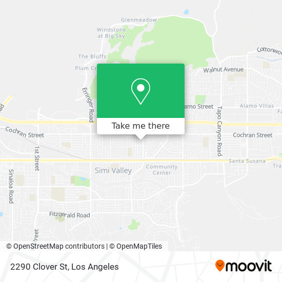 Mapa de 2290 Clover St