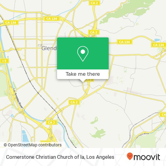 Cornerstone Christian Church of la map