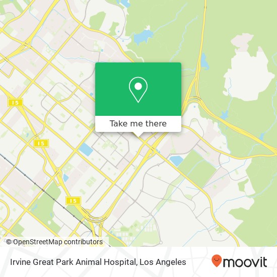 Mapa de Irvine Great Park Animal Hospital