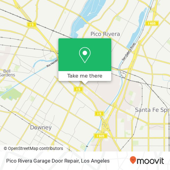 Pico Rivera Garage Door Repair map