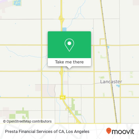 Presta Financial Services of CA map