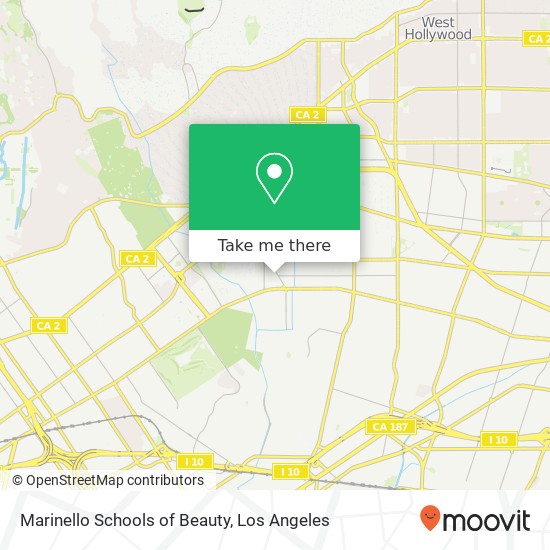 Marinello Schools of Beauty map