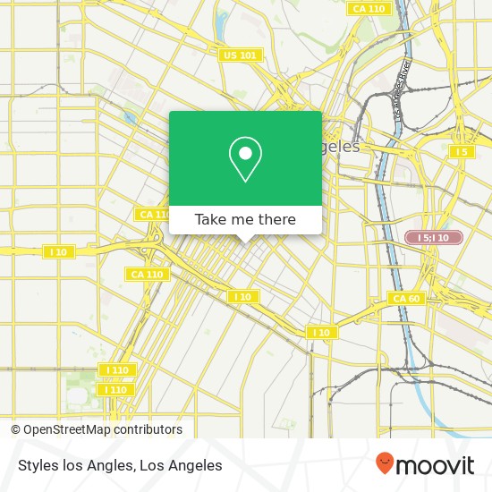 Styles los Angles map