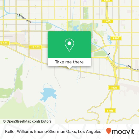 Mapa de Keller Williams Encino-Sherman Oaks