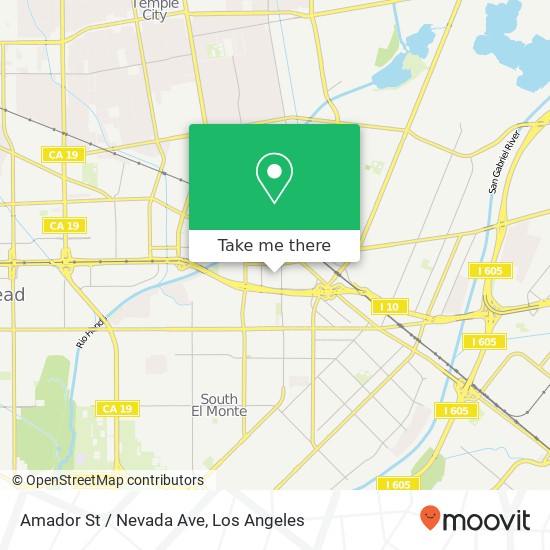 Amador St / Nevada Ave map