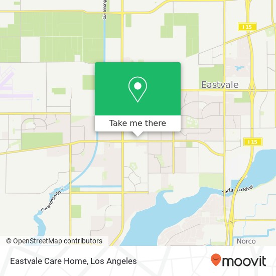 Mapa de Eastvale Care Home