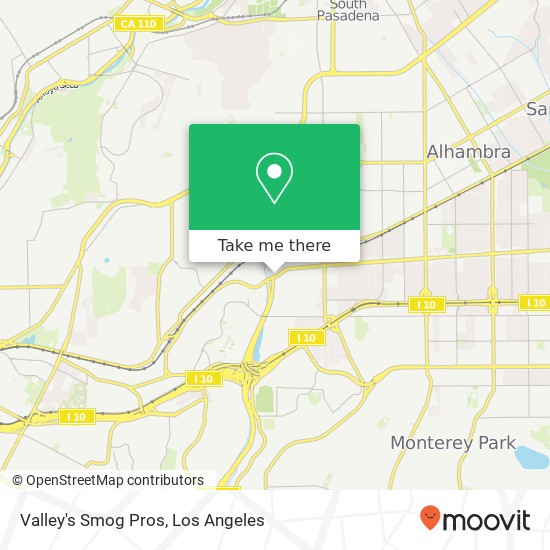 Valley's Smog Pros map