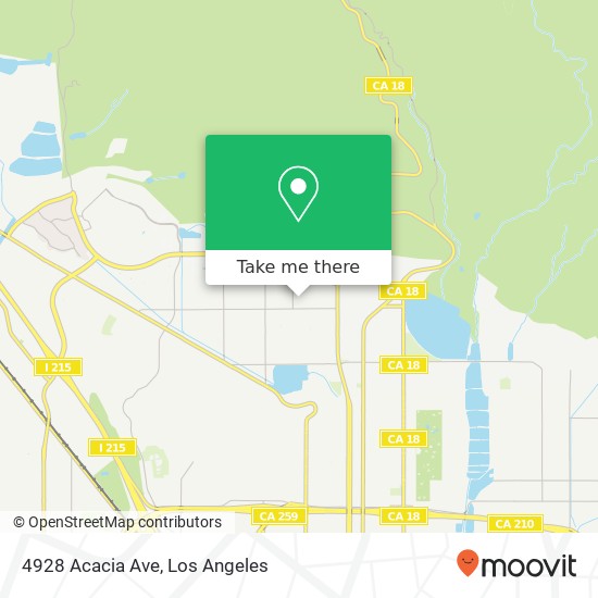4928 Acacia Ave map