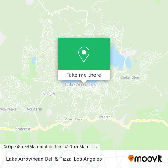 Mapa de Lake Arrowhead Deli & Pizza