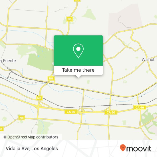 Vidalia Ave map