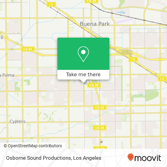 Osborne Sound Productions map