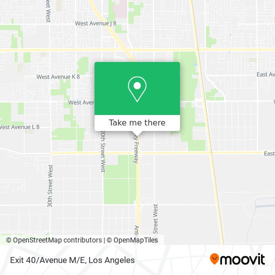 Exit 40/Avenue M/E map