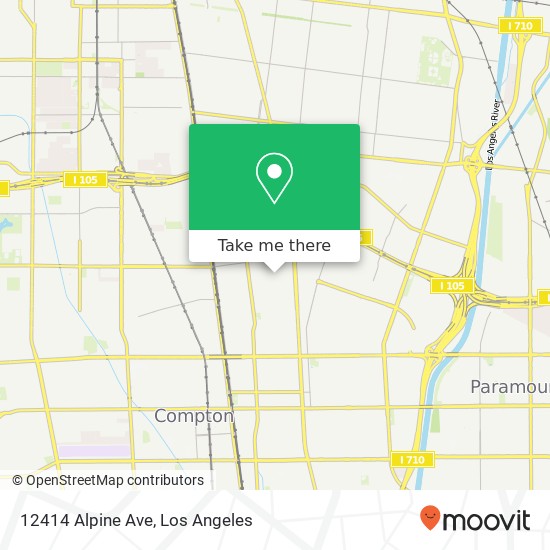 Mapa de 12414 Alpine Ave