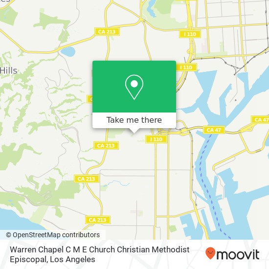 Mapa de Warren Chapel C M E Church Christian Methodist Episcopal