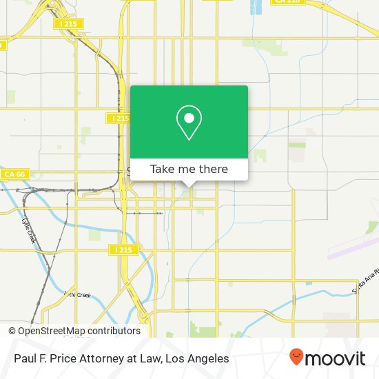 Paul F. Price Attorney at Law map