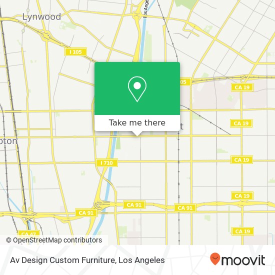 Av Design Custom Furniture map