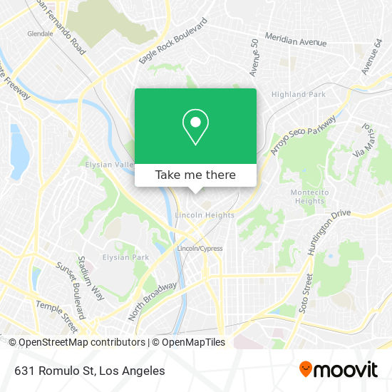 631 Romulo St map