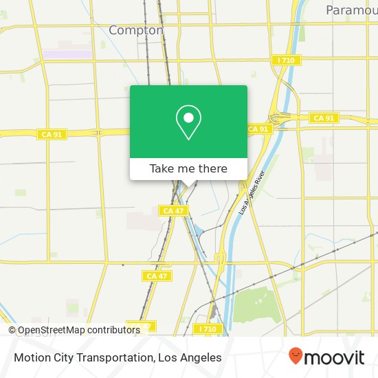 Mapa de Motion City Transportation