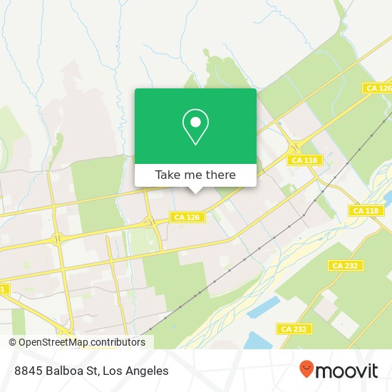 Mapa de 8845 Balboa St