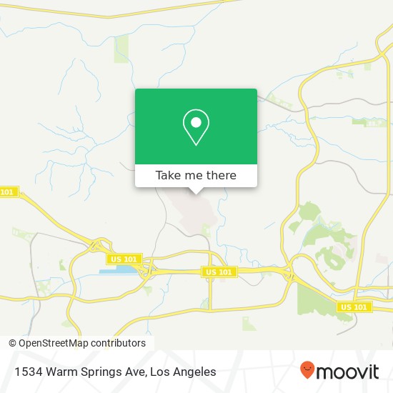 1534 Warm Springs Ave map