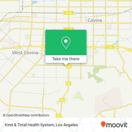 Mapa de Kind & Total Health System